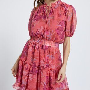 Floral chiffon dress